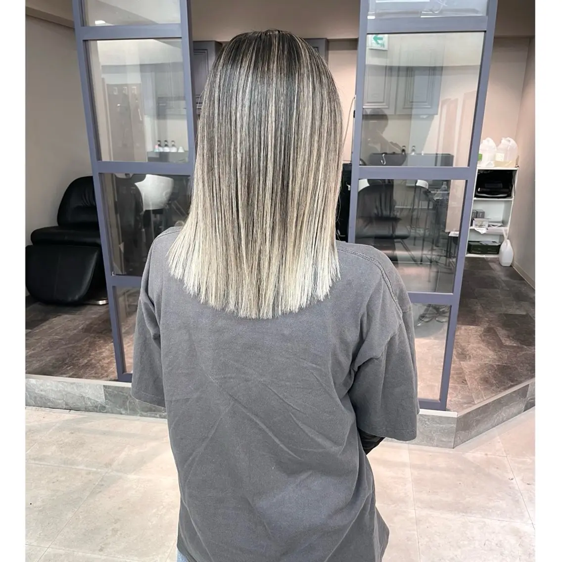 ミディアム カラー カット ヘアカラー トリートメント 奥山義進/大宮 /ダブルカラーのヘアスタイル