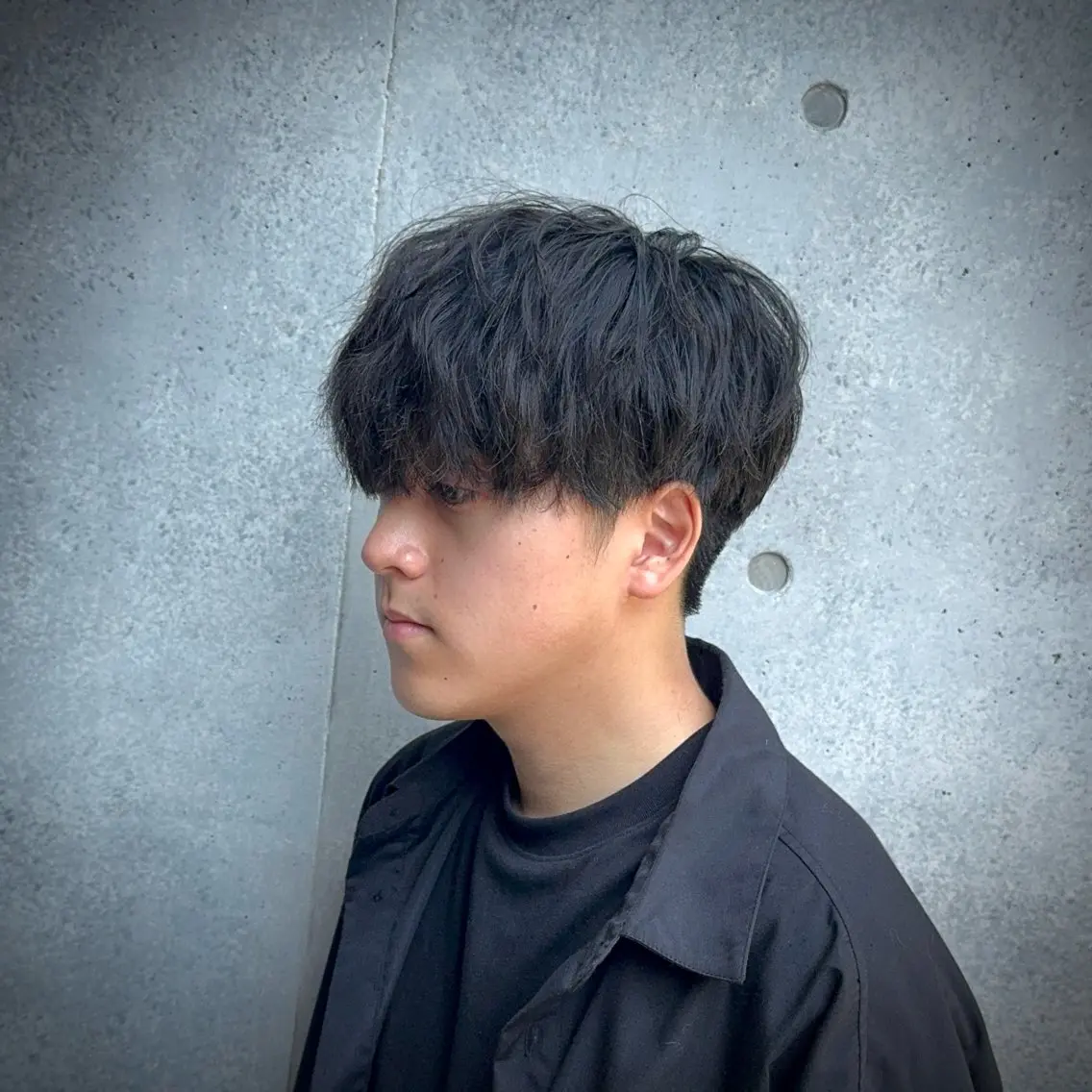 メンズ マッシュ カット パーマ トリートメント ヘッドスパ アニメデザイン美容師 /メンズカット/僚汰のヘアスタイル