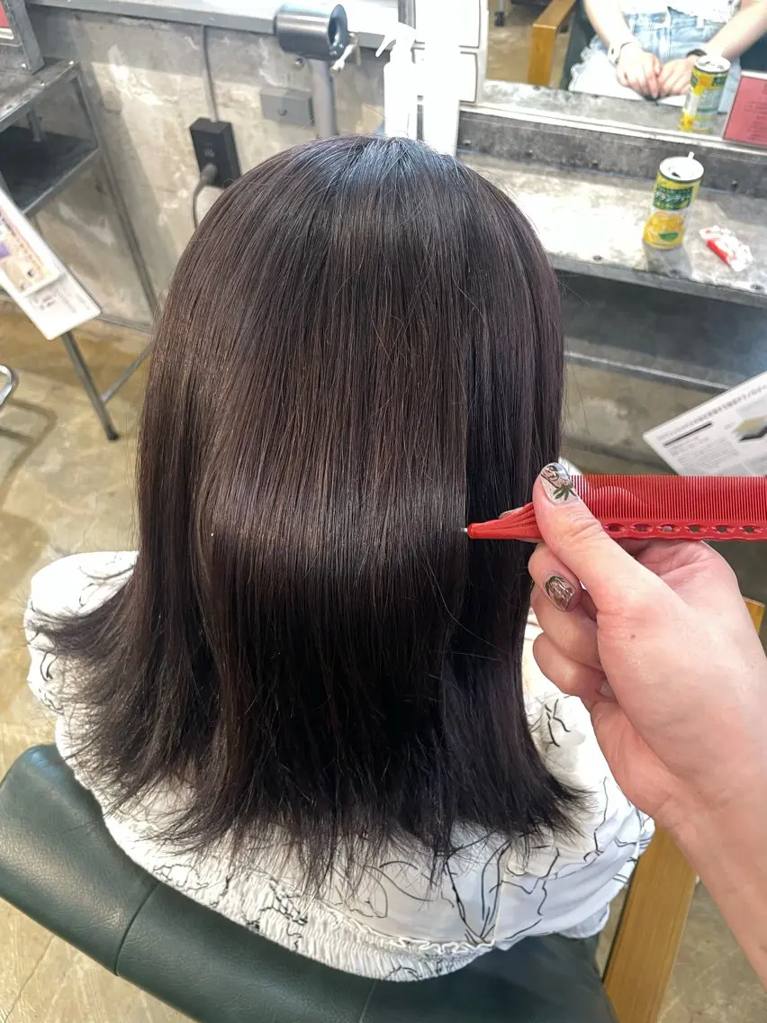 ミディアム カラー グレージュ ラベンダーカラー ラベンダーグレージュ ラベンダーグレー ヘアカラー ニュアンスカラー/ 🫧レミ(坊主)のヘアスタイル
