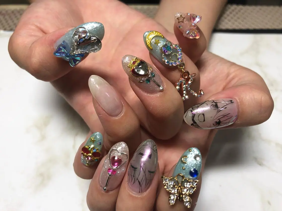 ロング salon kuuのネイルデザイン