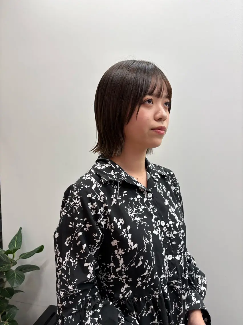 ミディアム ボブ 外ハネヘア 広美◎ <hiromi>のヘアスタイル