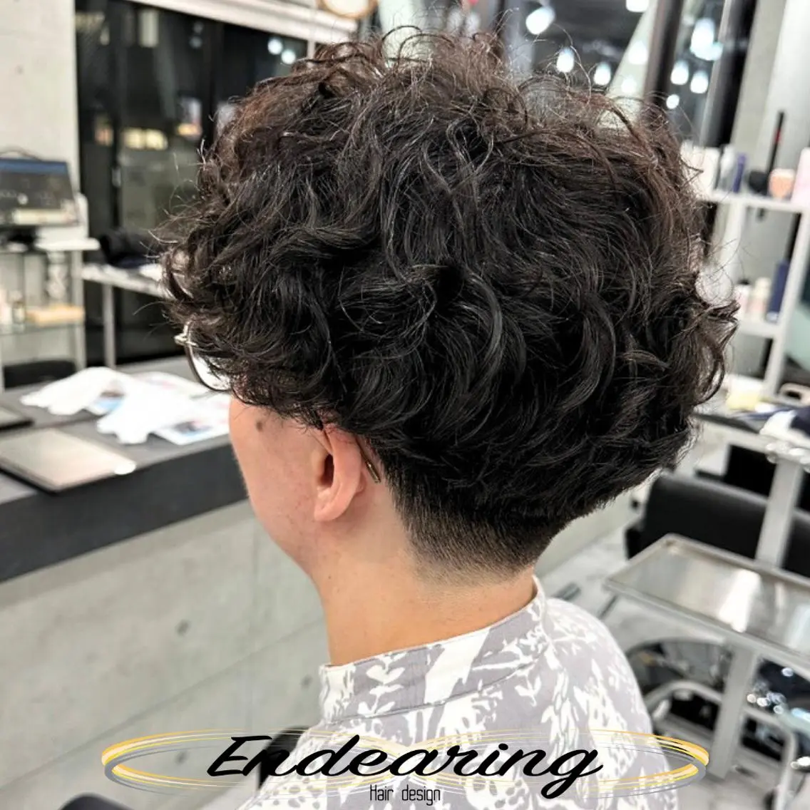 ショート ショートヘア 小顔カット カット パーマ Endearing 銀座/レイヤーカットのヘアスタイル