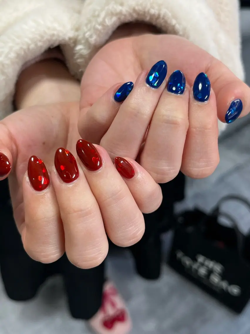 ネイル ハート ハンドネイル NailByua 武蔵新城徒歩4分のネイルデザイン