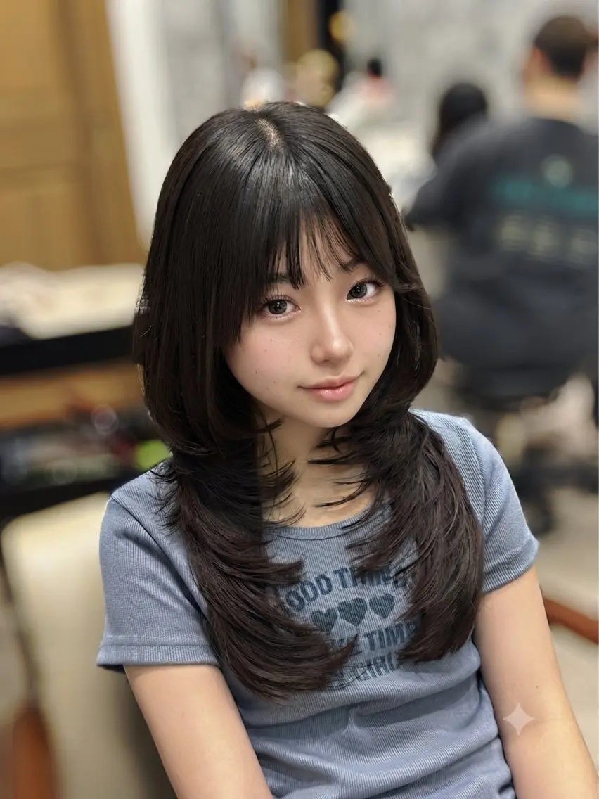 ロング カット MIHO 🫧似合わせレイヤーのヘアスタイル