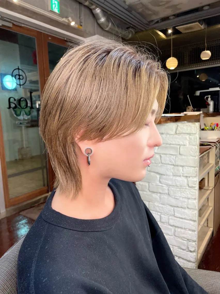 ショート カラー メンズ メンズ韓国風 韓国風ヘア 🦋韓国hair🦋 エクステ店長sakiのヘアスタイル