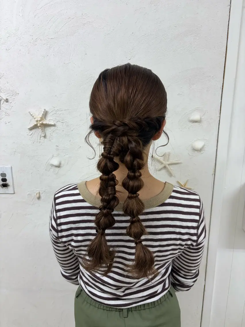 ロング ヘアアレンジ キッズ ヘアセット ヘアセット／六本木 Yukaのヘアスタイル
