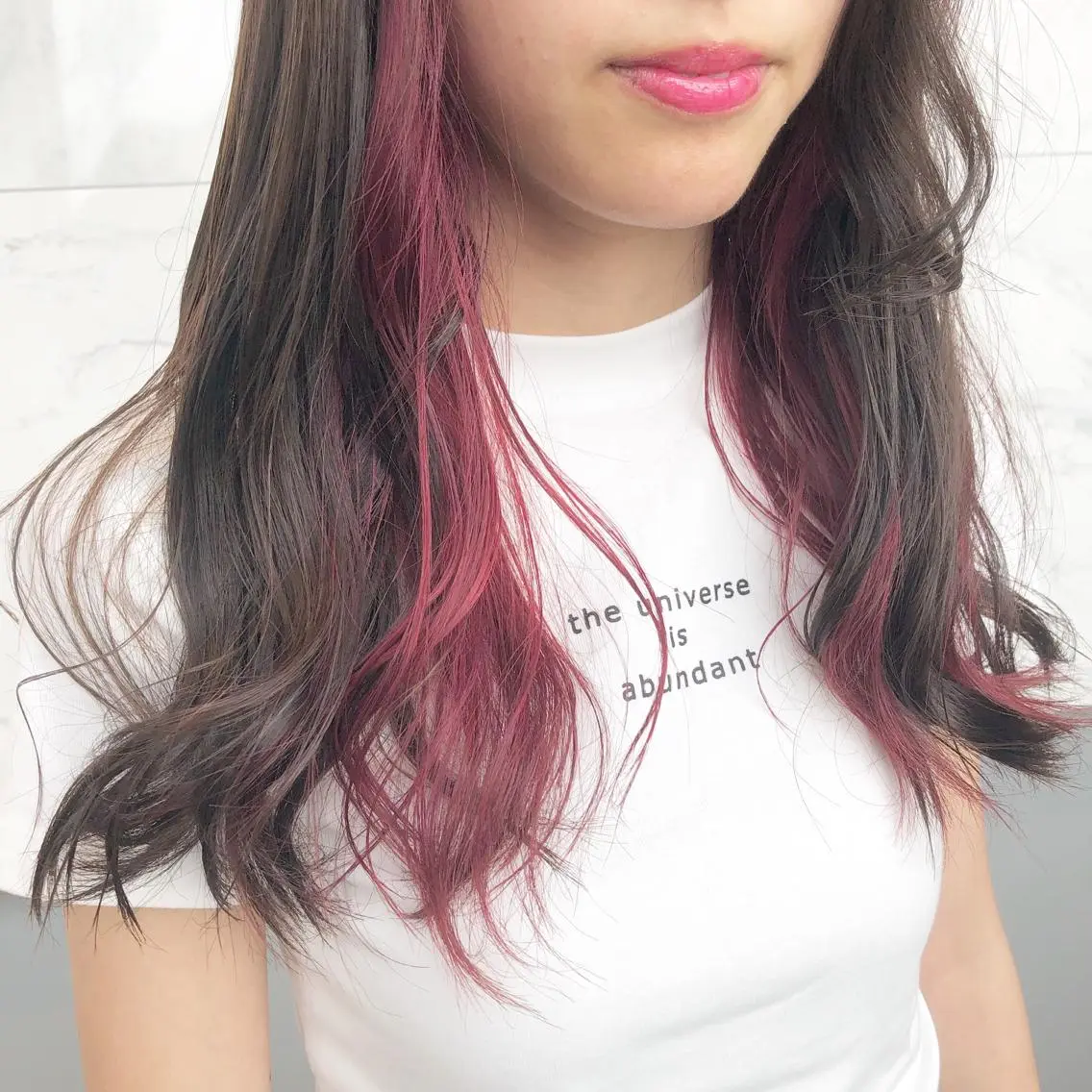 ロング カラー ヘアアレンジ yoshino yukoのマツエク・マツパデザイン