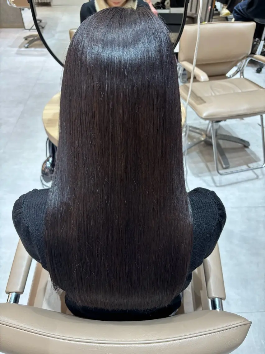 ロング カラー ブリーチ 透明感カラー ブリーチなしカラー 髪質改善 ヘアカラー トリートメント 京都駅/透明感カラー /髪質改善/岩崎拓郎のヘアスタイル