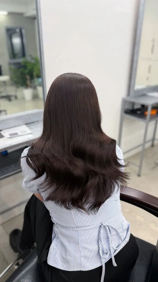 セミロング カラー 透明感カラー カット ヘアカラー トリートメント Misaki /京都/透明感カラーのヘアスタイル