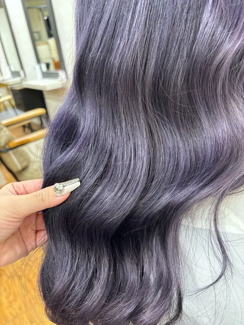 ロング カラー ヘアカラー トリートメント 香野 優子のヘアスタイル