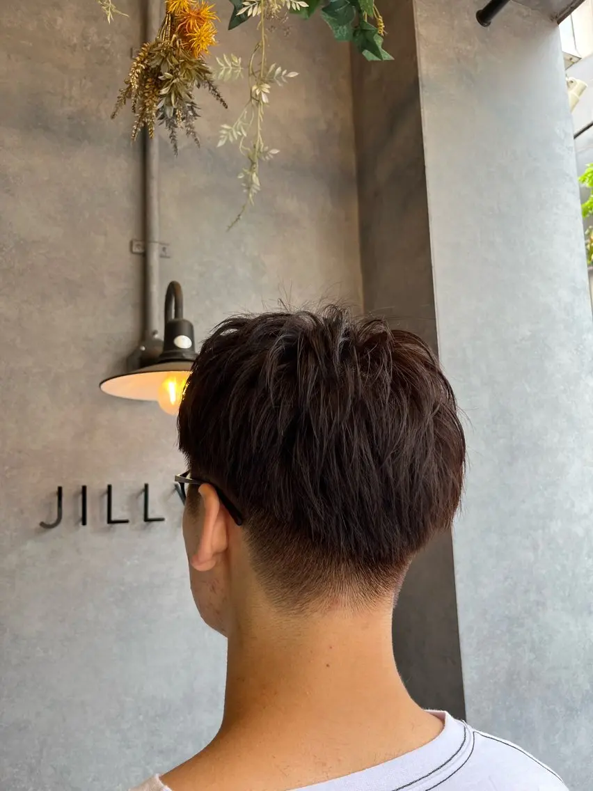 メンズ限定🌟ワンカラー➕デザインカット💇(暖色/寒色)の写真