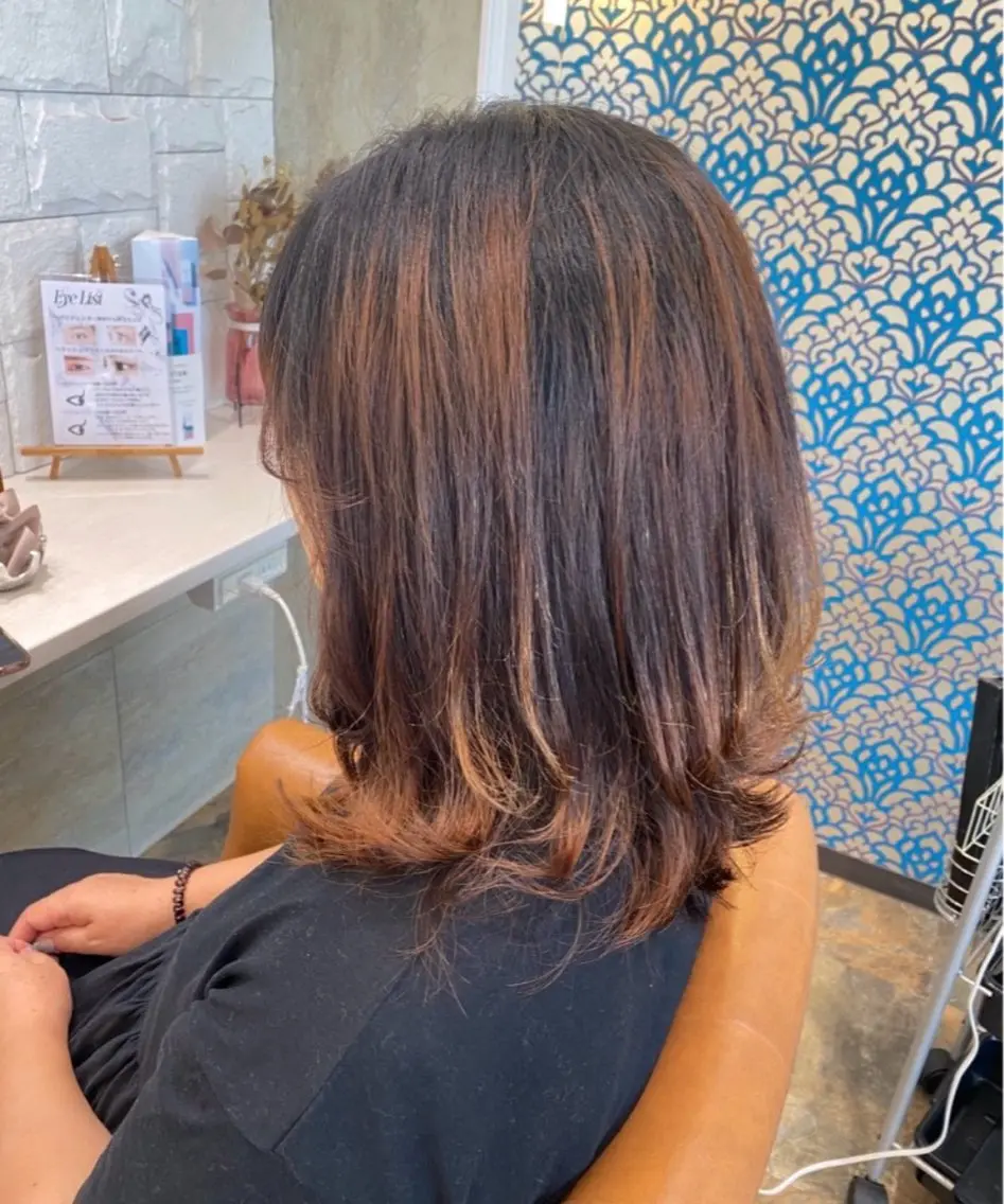 セミロング ママ美容師 Tsuchiyaのヘアスタイル