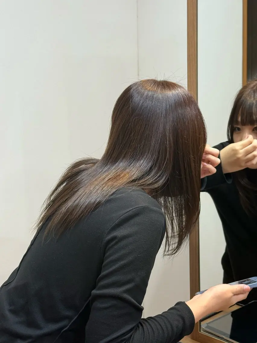 ミディアム カラー ヘアカラー PERK🪽⋆.* sakiのヘアスタイル