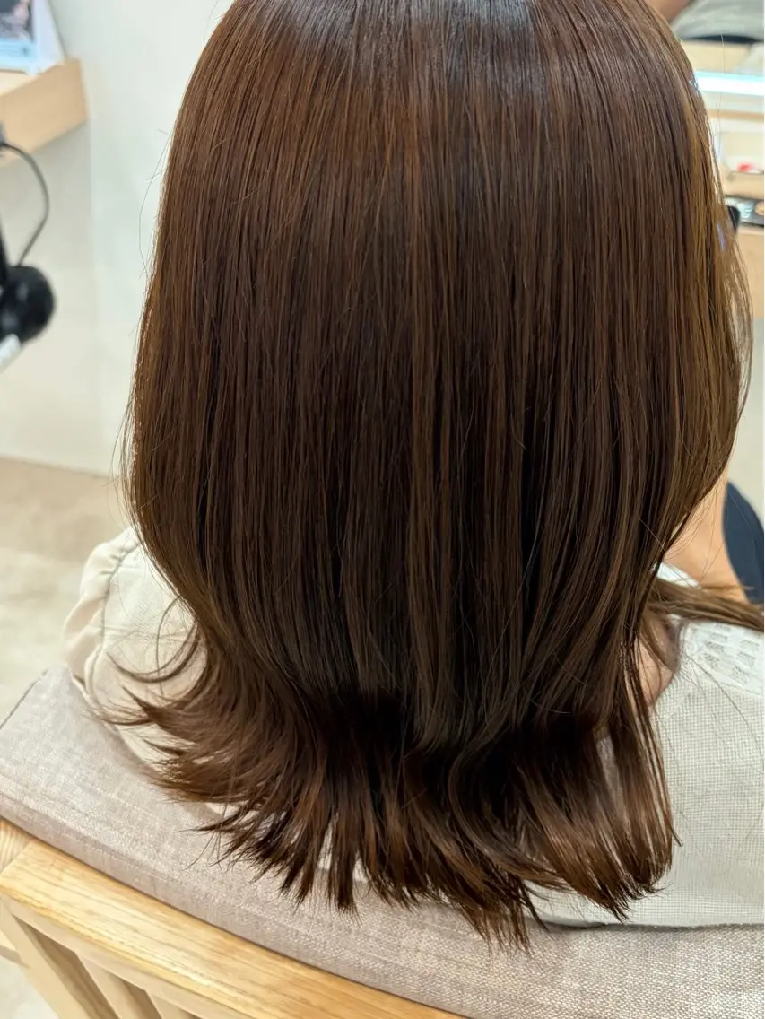 カラー ヘアカラー 杉山 愛のヘアスタイル