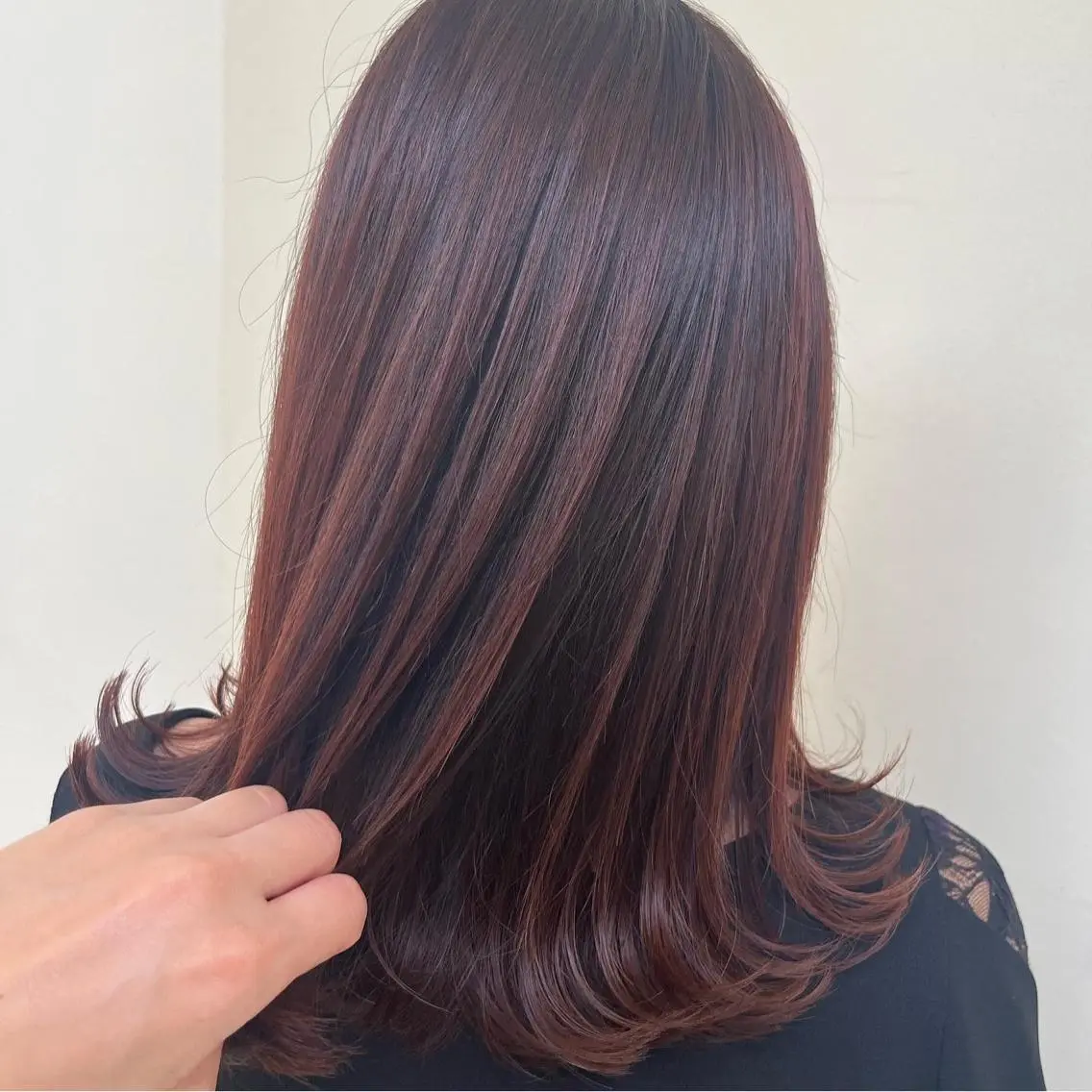 ミディアム カット ヘアカラー トリートメント マンツーマン 縮毛矯正/マユコのヘアスタイル