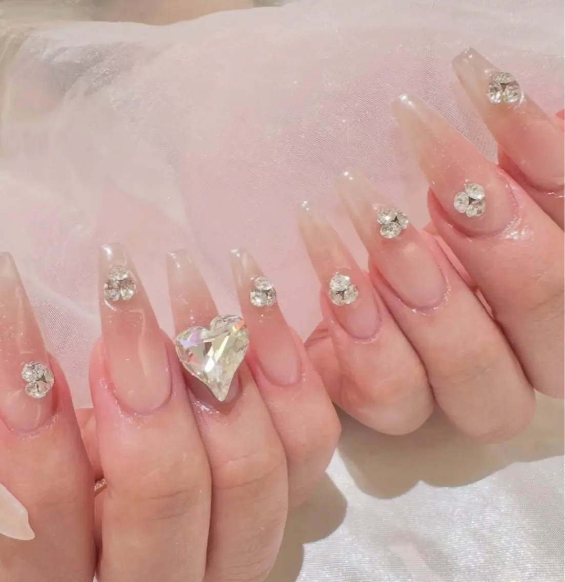 ネイル アートネイル ジェルネイル キラキラネイル ミラーネイル ピンク ハンドネイル Ryu Nail NekoChanのネイルデザイン