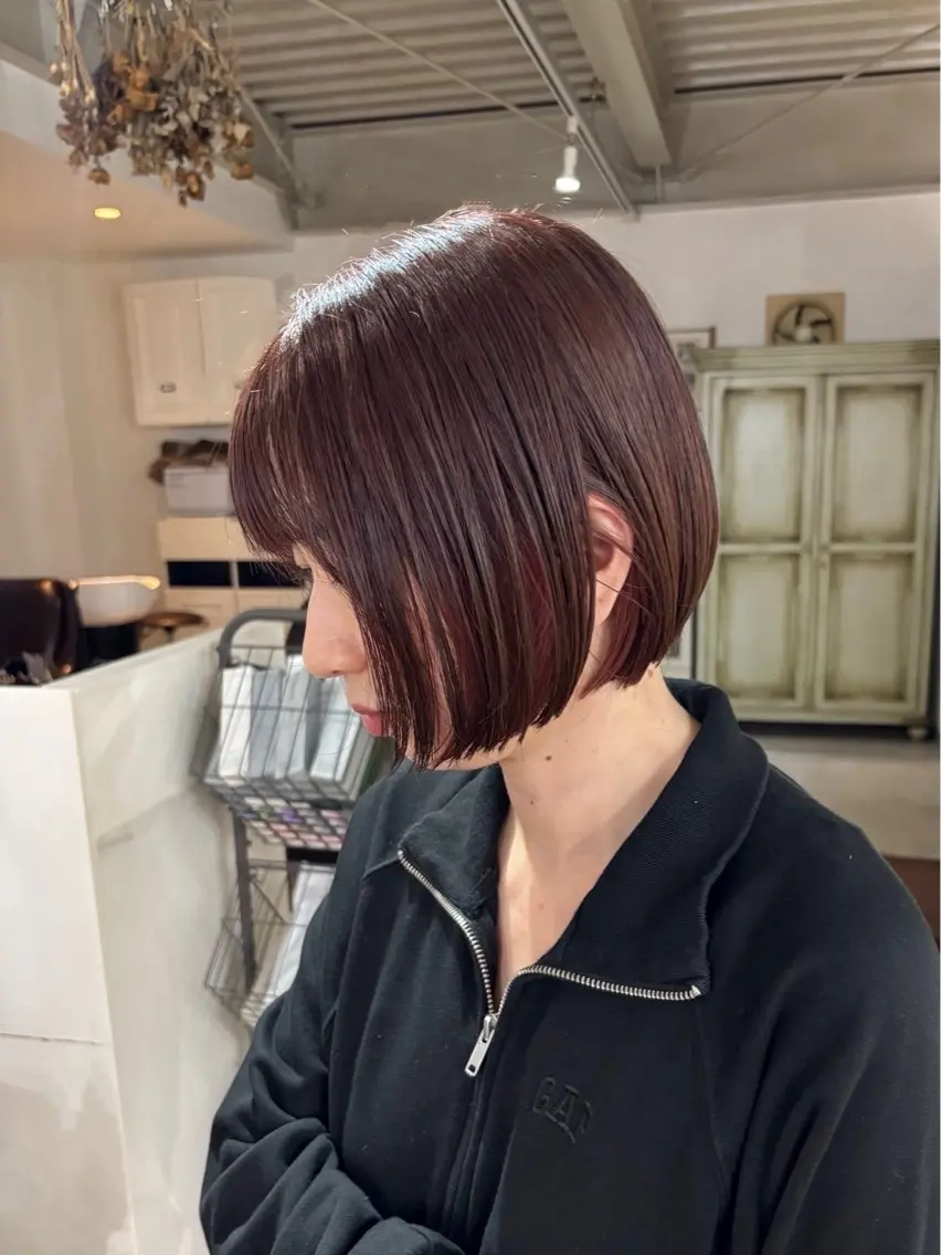 ショート カラー ボブ ボブ/salut町田 🧡kanaのヘアスタイル