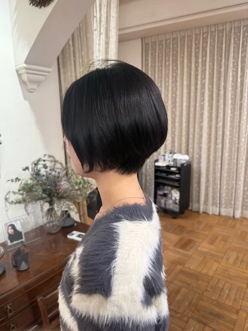 ショート 丸みショート ショートヘア カット ヘッドスパ ☀️朝５分で決まる ショート/廣瀬隆志のヘアスタイル