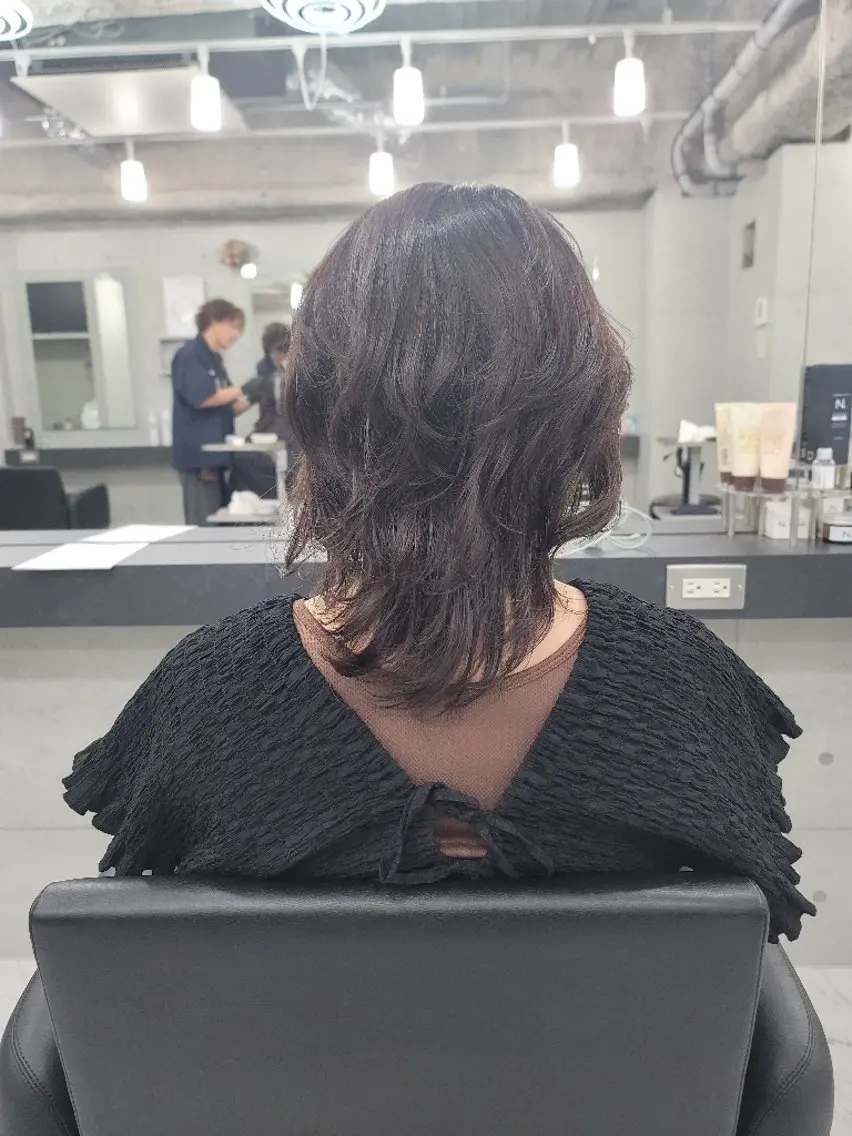 ミディアム カラー パーマ ❇️安達 優心❇️ レイヤー/艶髪特化のヘアスタイル