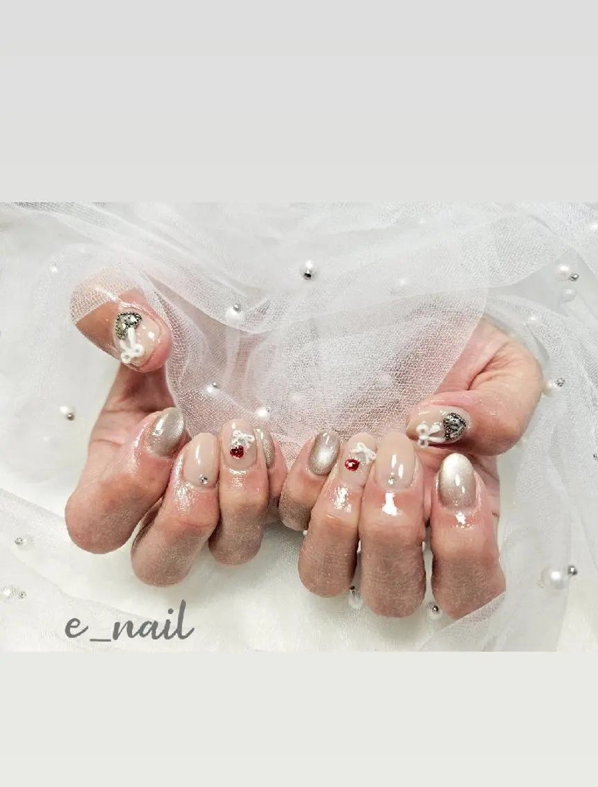 ネイル e_nail🍀自宅 サロン八潮eri☆　のネイルデザイン