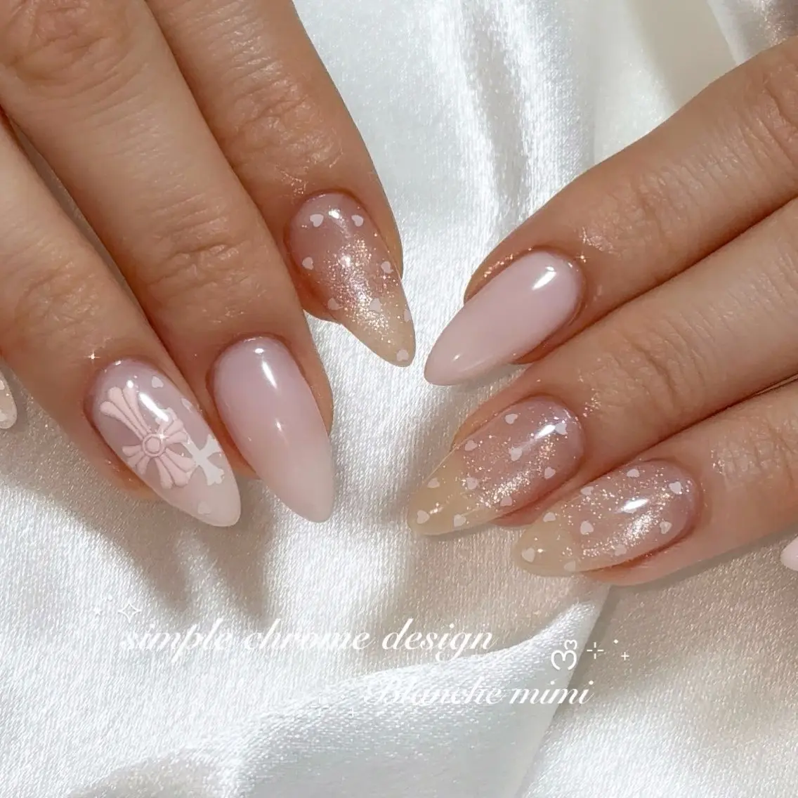 ネイル ハンドネイル Blanche mimi.u_aのネイルデザイン