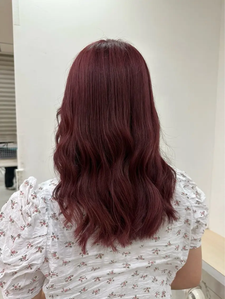 セミロング カラー ヘアアレンジ 田代 祐太のヘアスタイル
