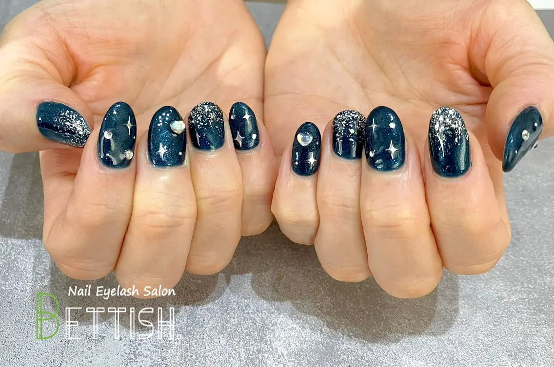 ネイル ネイビー BETTISH. KUMIKO☺︎︎のネイルデザイン