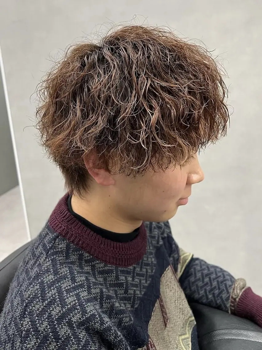 ショート カラー メンズ The Ect 江坂Kurumiのヘアスタイル
