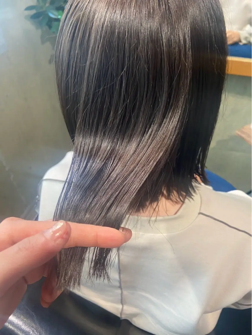セミロング 🌱大森柚紀🐇 うる艶髪🫧のヘアスタイル