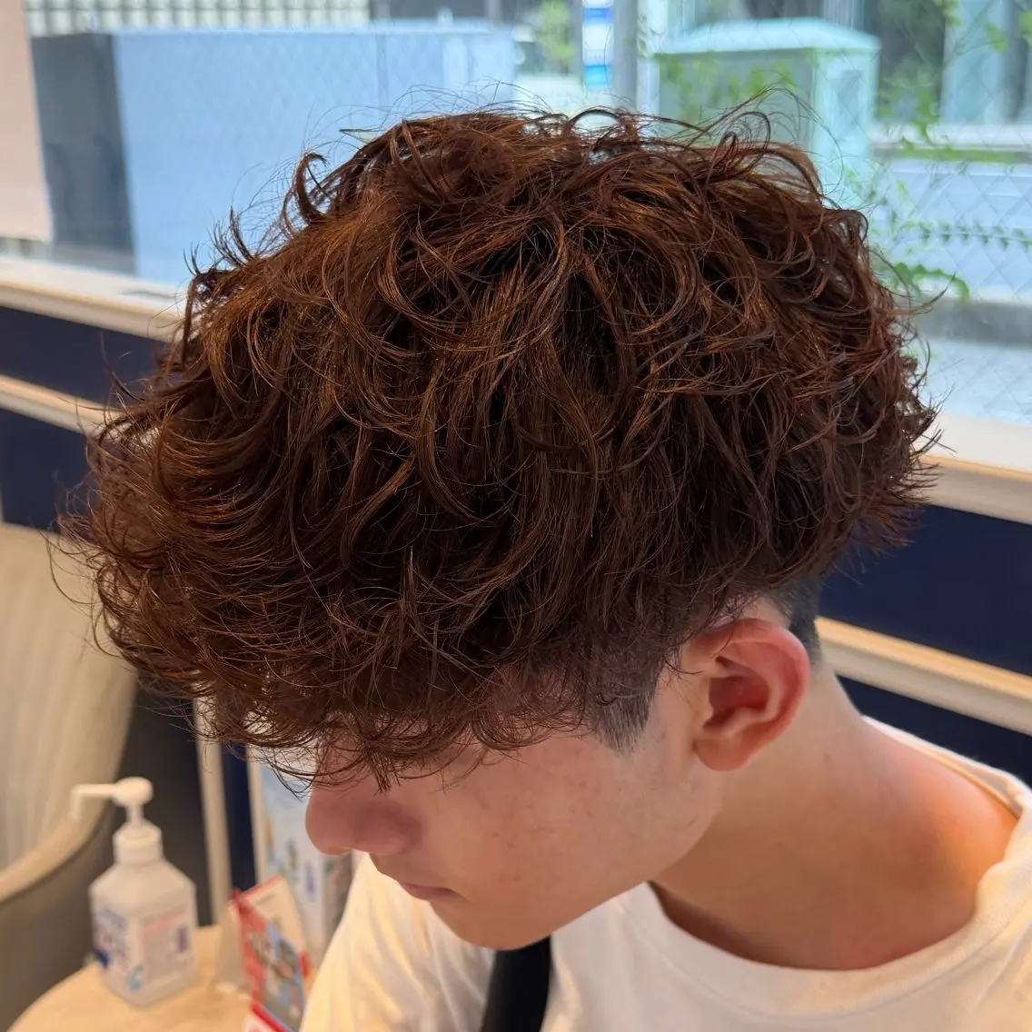 ショート パーマ メンズ メンズパーマ カット 吉田 新平のヘアスタイル