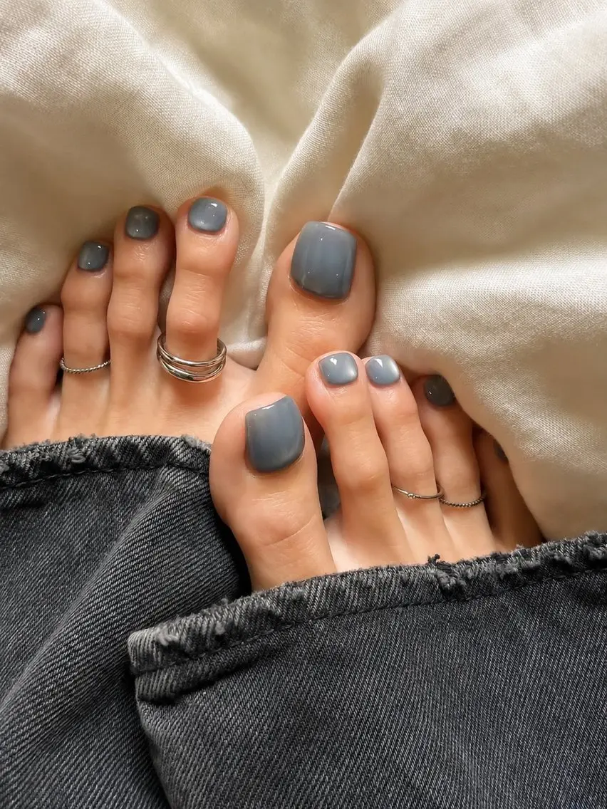 ネイル アートネイル オーロラネイル フレンチネイル ジェルネイル グラデーション フットネイル Luci Nailのネイルデザイン