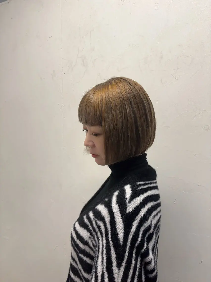ショート ショートボブ 丸みショート ボブ ショートヘア ヘアカラー デザインカラー/ オダセイナのヘアスタイル