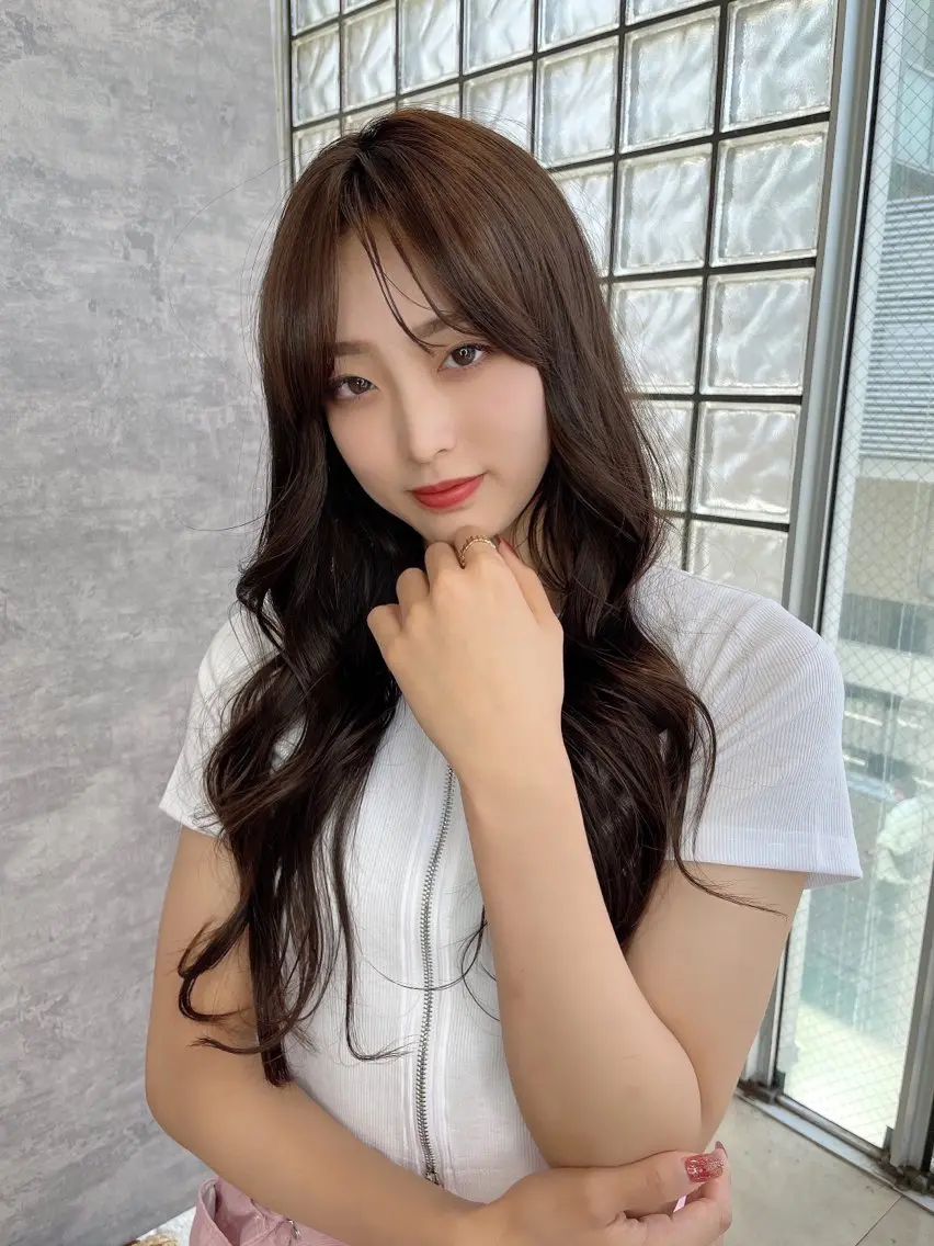 ロング 韓国風ヘア シースルーバング あいう えおのその他イメージ