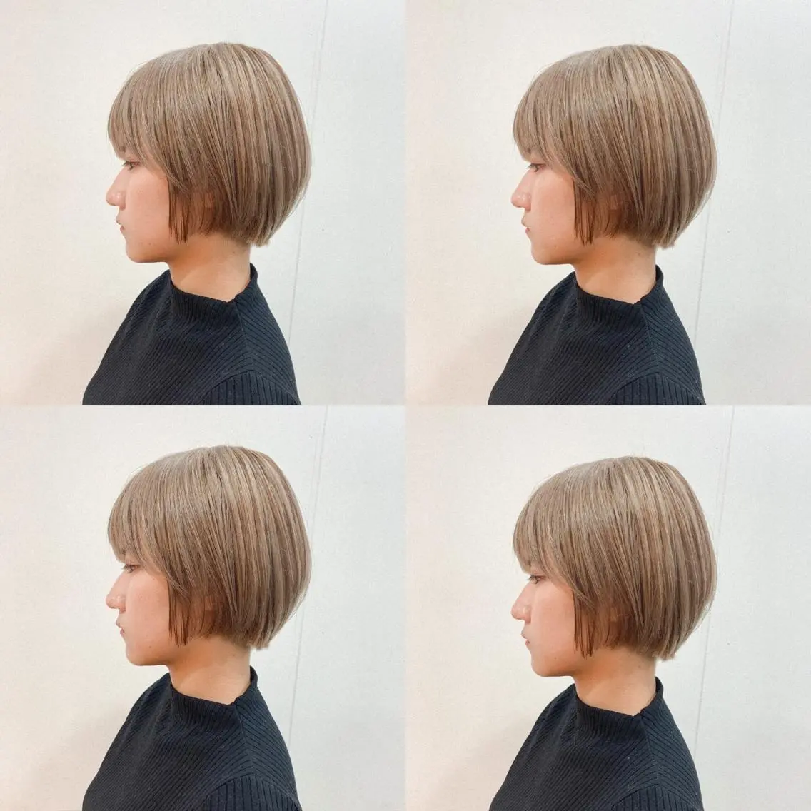 ショート カラー ヘアアレンジ アッシュ アッシュグレー ベージュカラー 黒髪 ブリーチ メンズスタイル ly本厚木のヘアスタイル