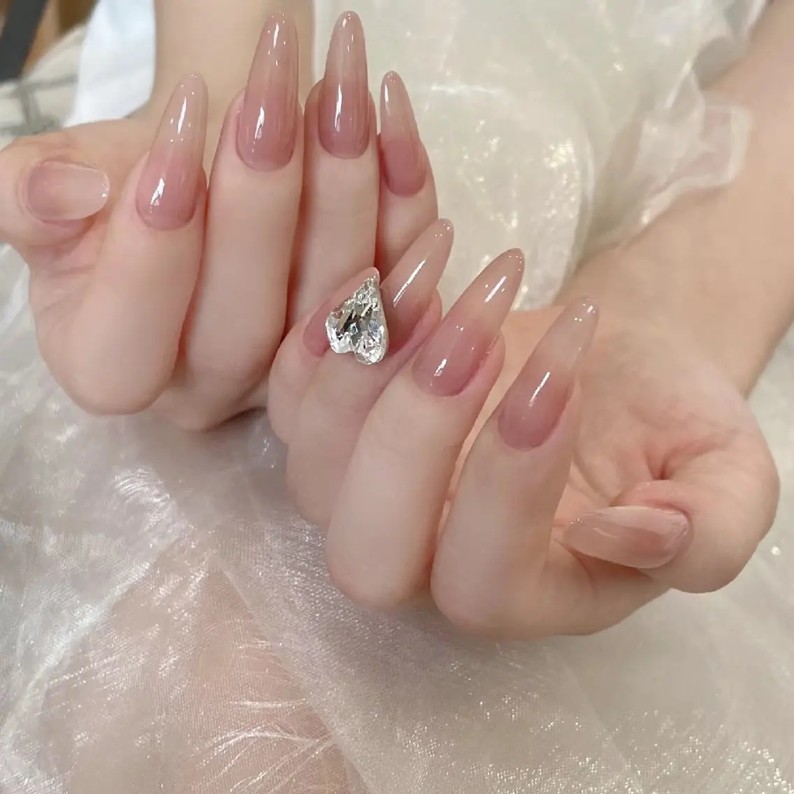 🈹[チップスカルプ10本長さだし]ジェルワンカラー orラメグラ💅の写真