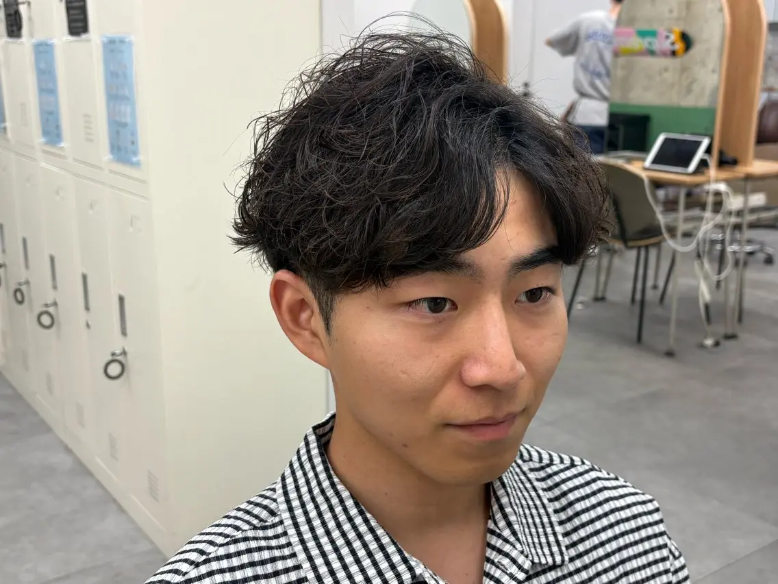 メンズ メンズパーマ カット パーマ 高山 健のヘアスタイル