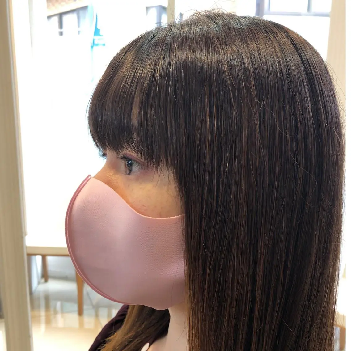 カット 縮毛矯正 カジサ ケイコのヘアスタイル