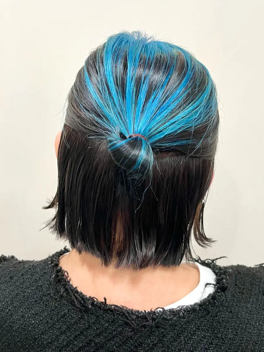 ミディアム ヘアカラー 春日 涼太のヘアスタイル