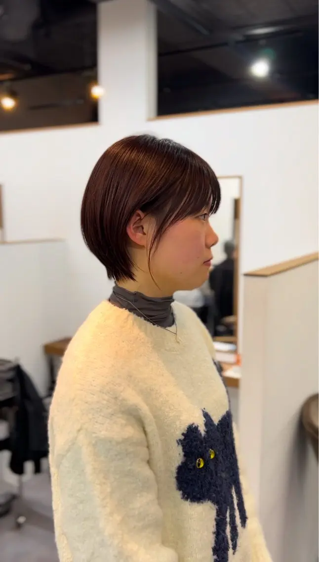 ショート カラー ショートボブ ボブ ショートヘア カット ヘアカラー 表参道【髪質改善】 宮嶋勇太のヘアスタイル