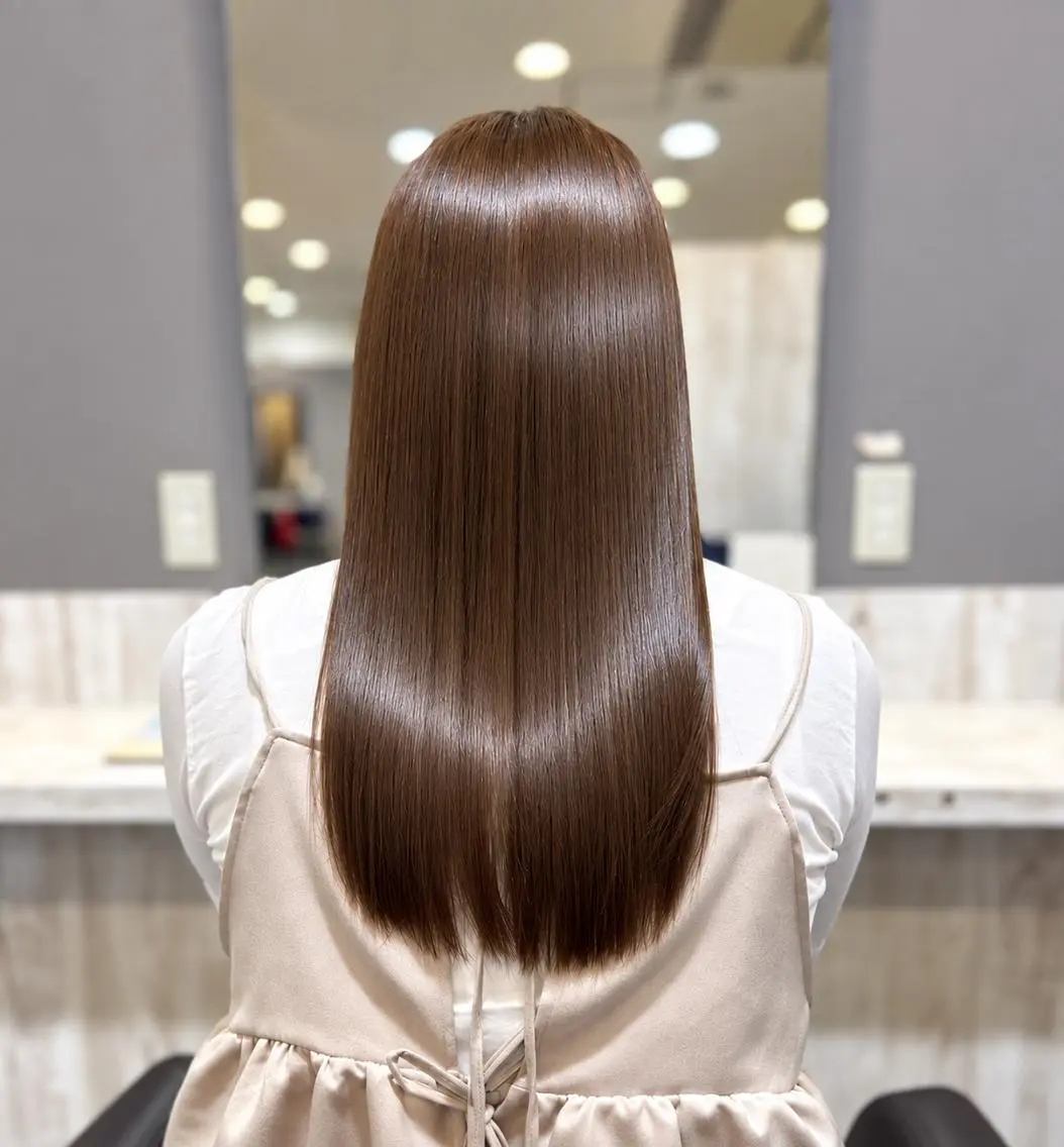 ロング カラー パーマ ヘアカラー 中山 賢人のヘアスタイル
