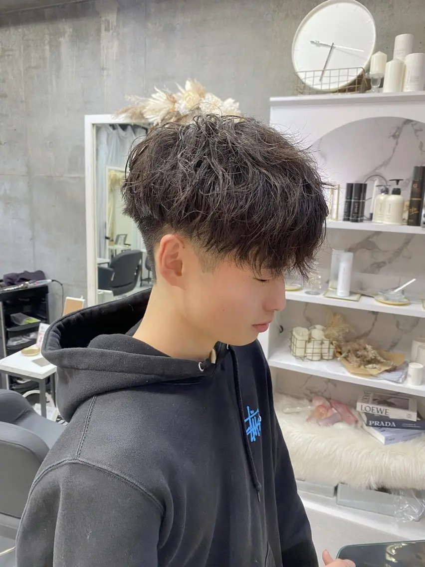 パーマ メンズ XELM高崎 🤍Kyokaのヘアスタイル