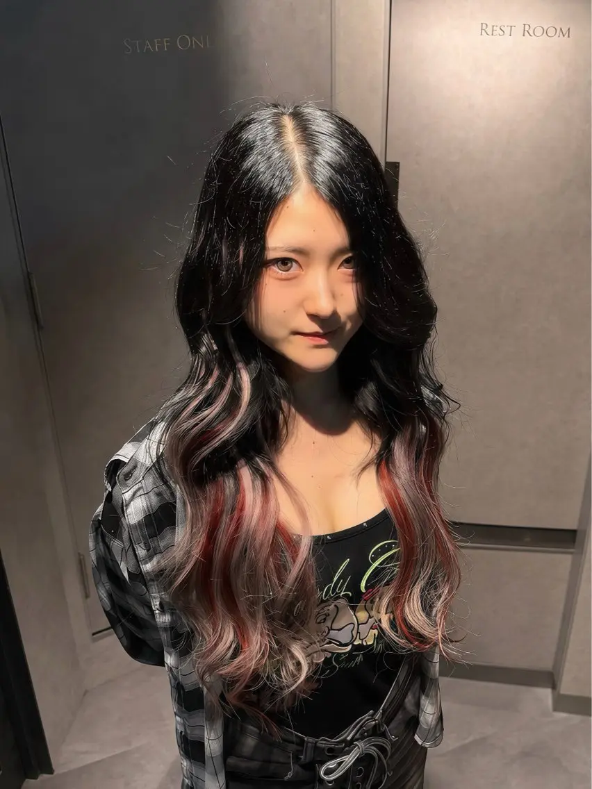 ロング カット エクステ 🐺新宿manabu カットモデルエクステのヘアスタイル