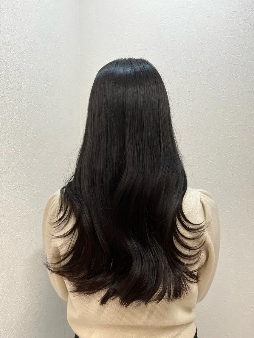 ロング 韓国風ヘア omocha umiのヘアスタイル