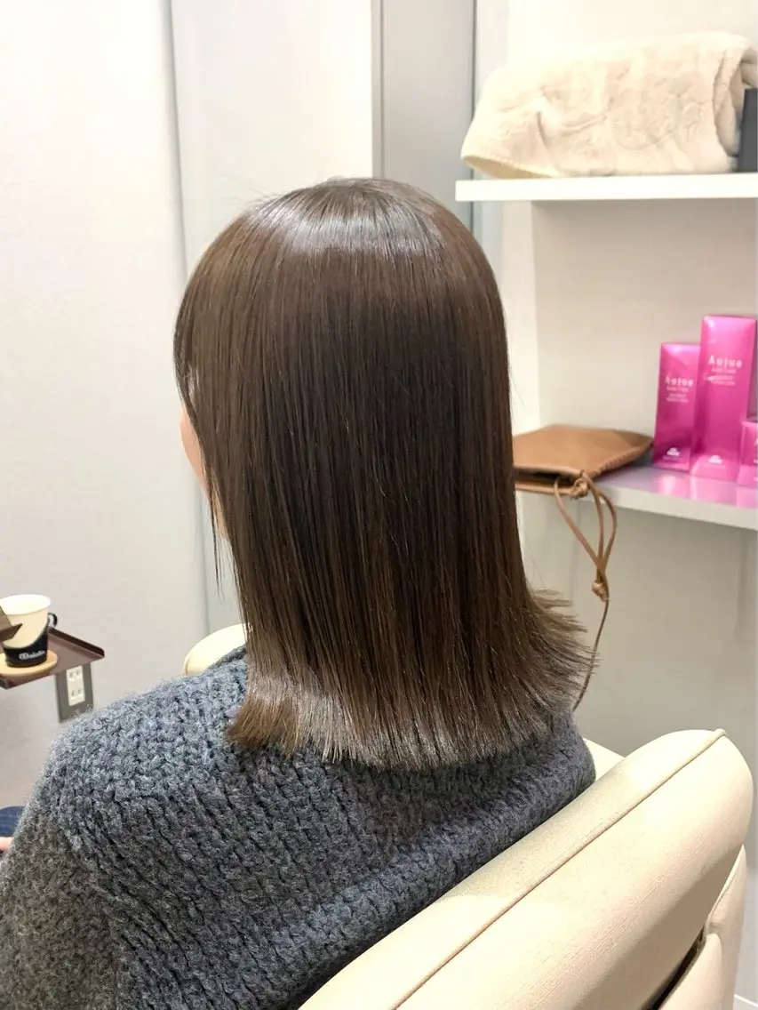 カット+縮毛矯正の写真