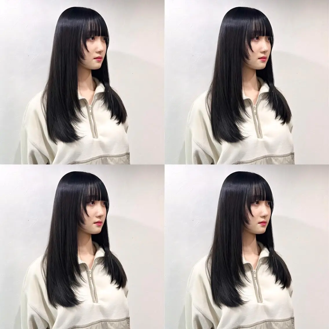ロング カラー 透明感カラー 顔まわりレイヤー 韓国風ヘア レイヤーカット ロング カット ヘアカラー トリートメント 要プライベートサロン vert🌿マルイ裏のヘアスタイル