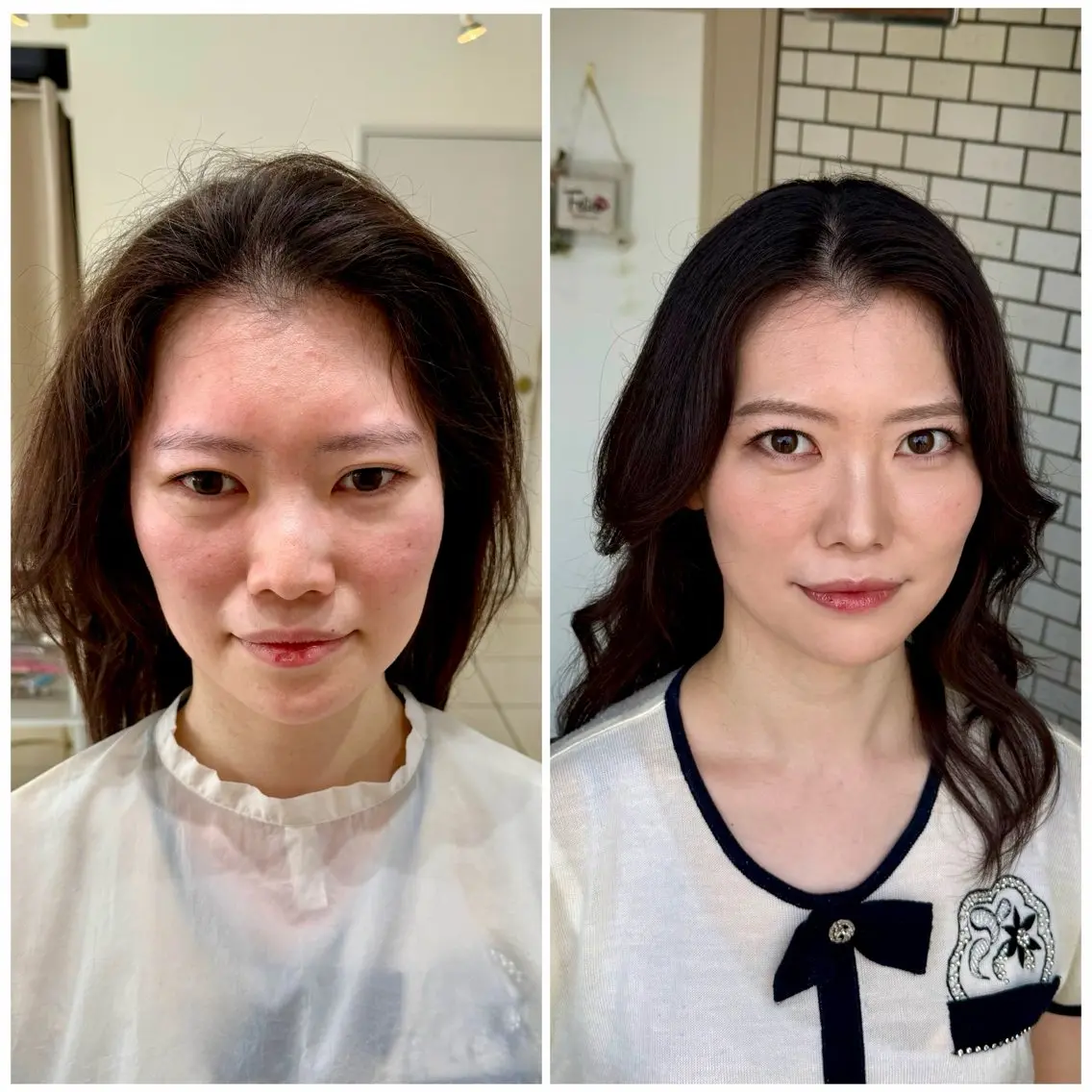 セミロング ヘアアレンジ 結婚式・ブライダル デート 卒業式のヘアスタイル 韓国風ヘア 褒められヘアメイク /‎ボブ女子🐶みおのその他イメージ