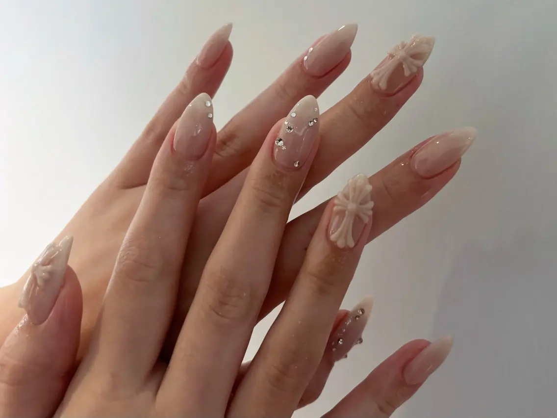 ネイル ハンドネイル rina ニュアンス♡ワンホンのネイルデザイン