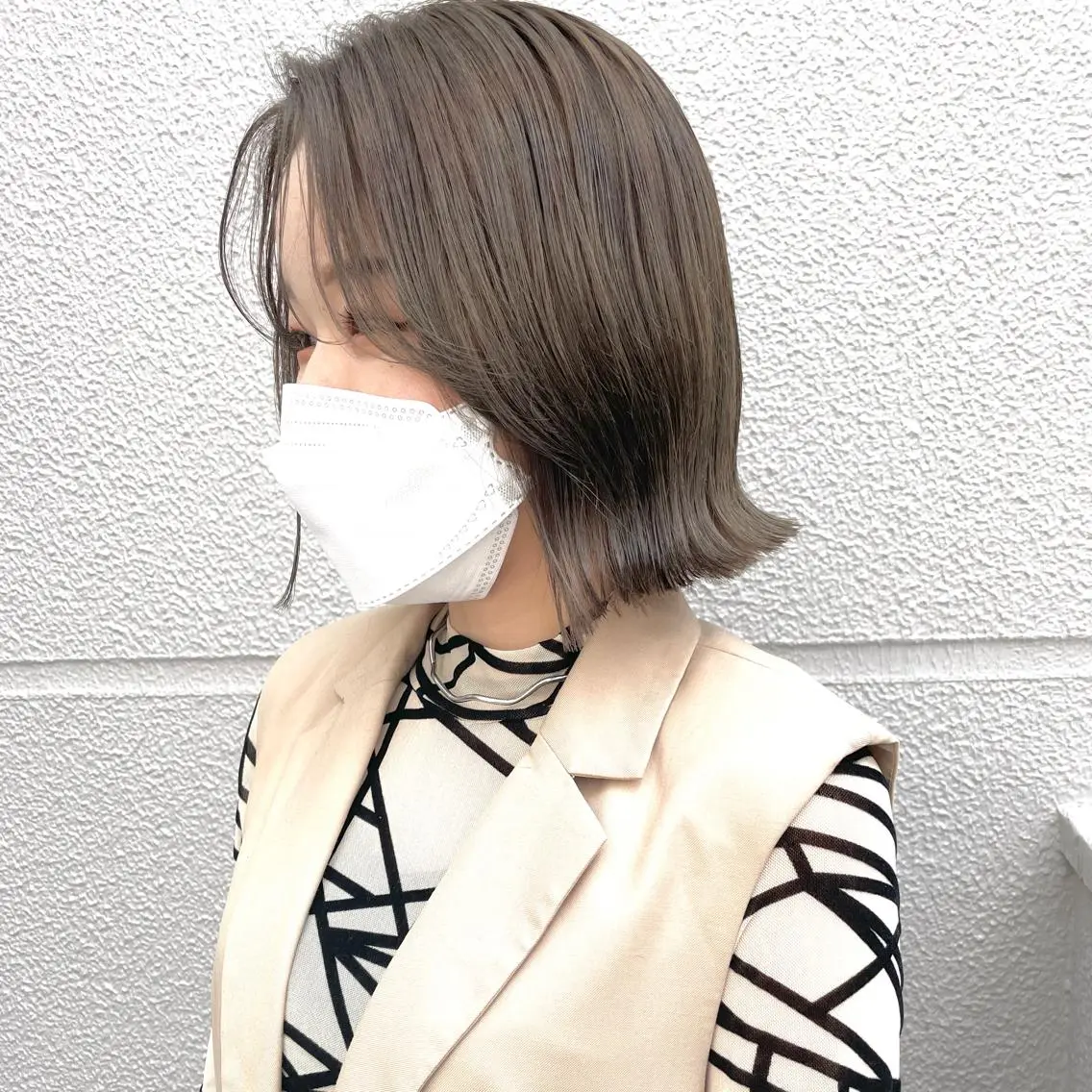 カラー ayaka 縮毛矯正レイヤーのヘアスタイル