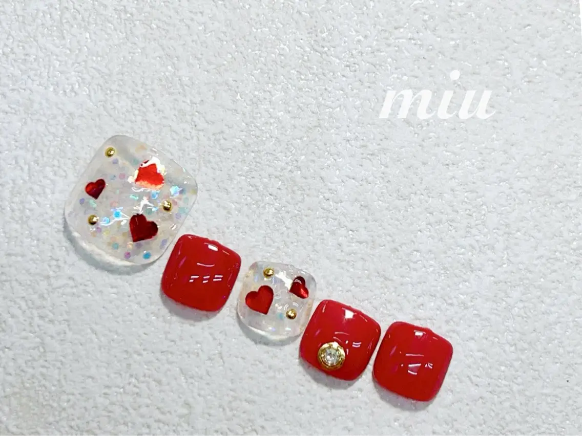 ネイル フットネイル miu nail 🐾mihoのネイルデザイン