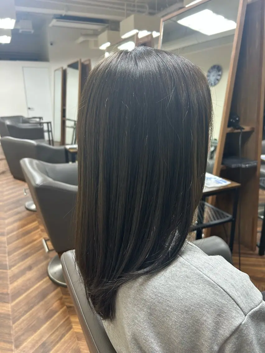 セミロング カット ヘアカラー 【ALEAP】 sakuraのヘアスタイル